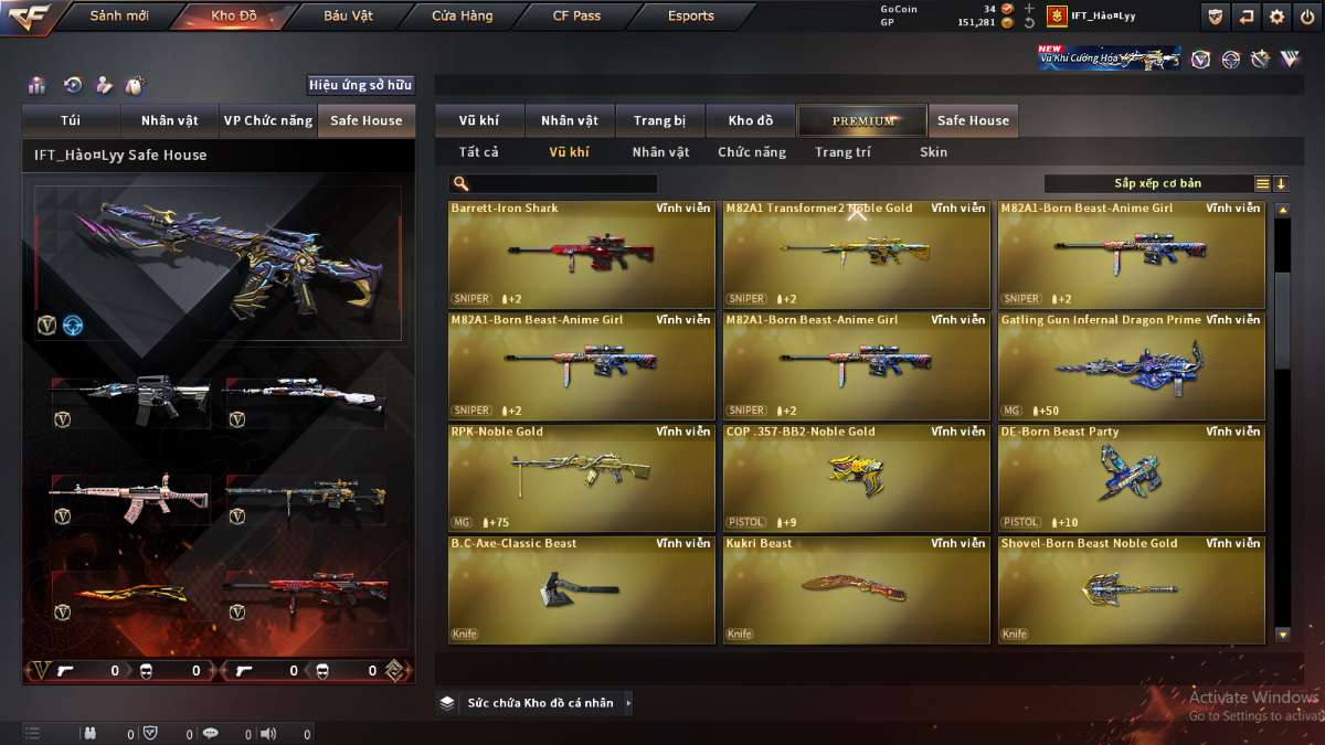 shop acc cf uy tin gia re
